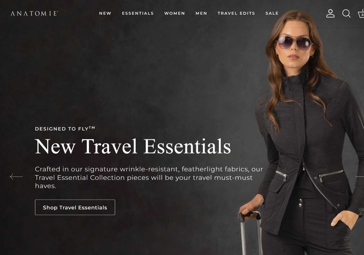 Anatomie Shopify Plus luxury travel fashion ecommerce website