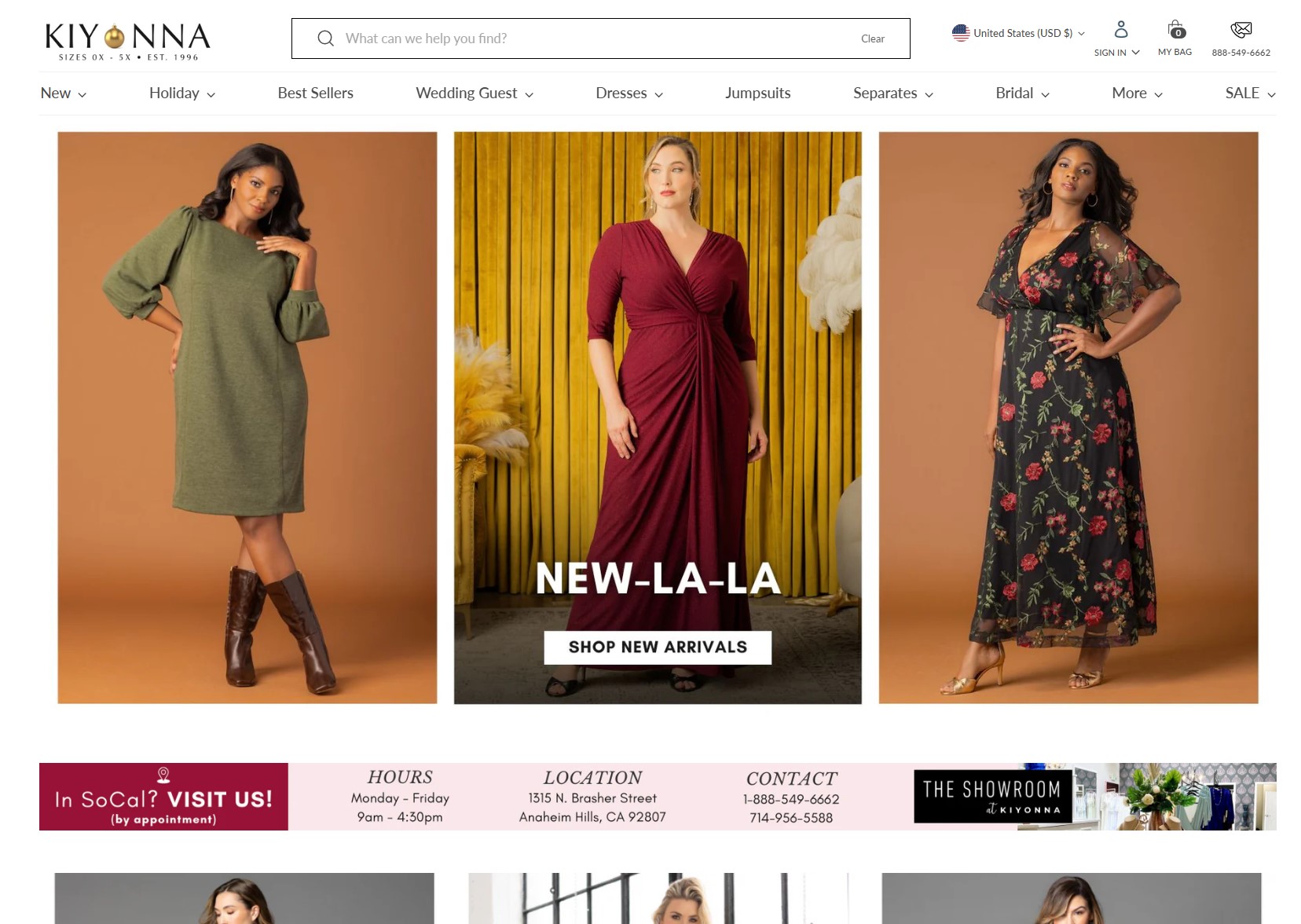 Kiyonna Shopify Plus plus-size fashion ecommerce website